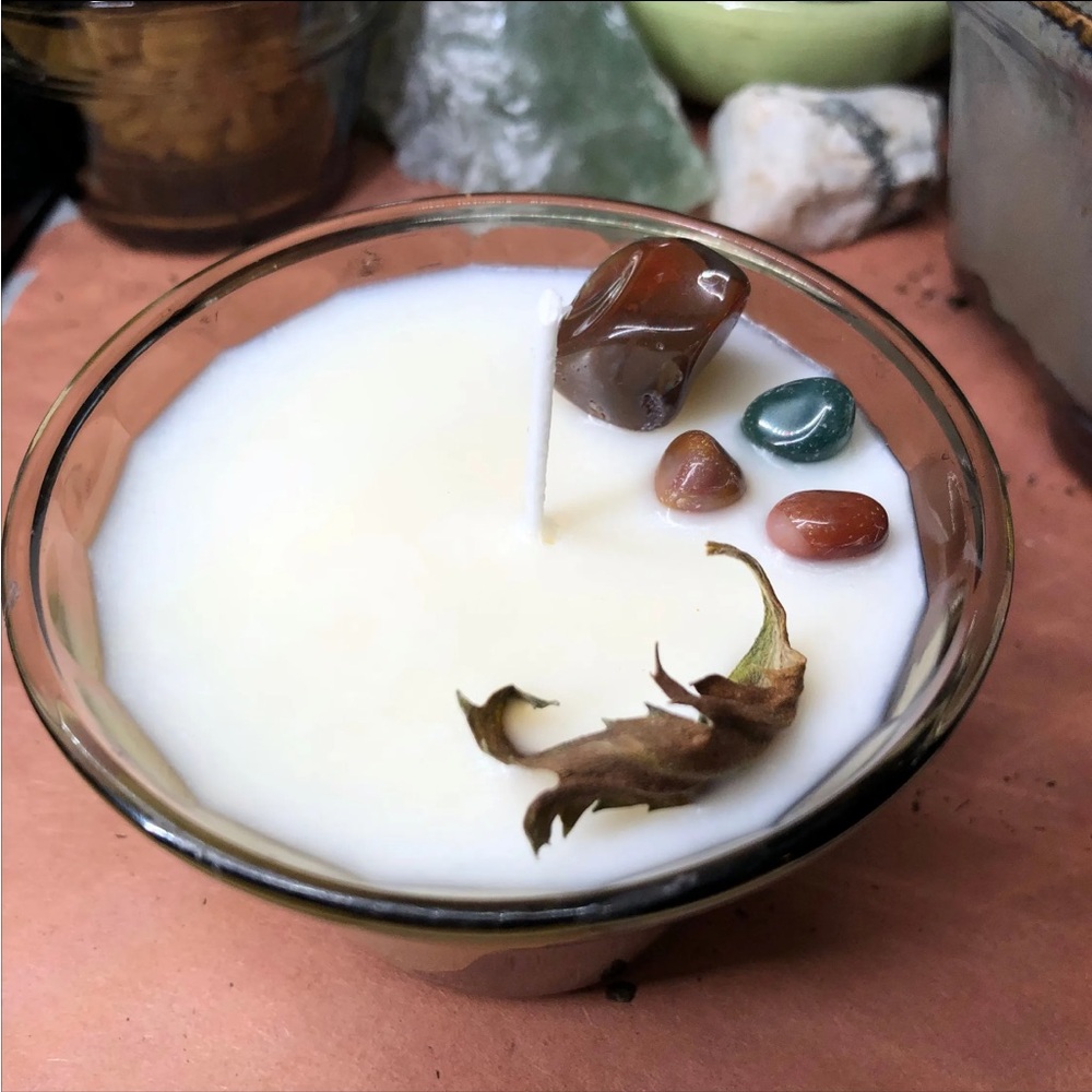 Handmade Soy Candle: Bamboo Ramskin